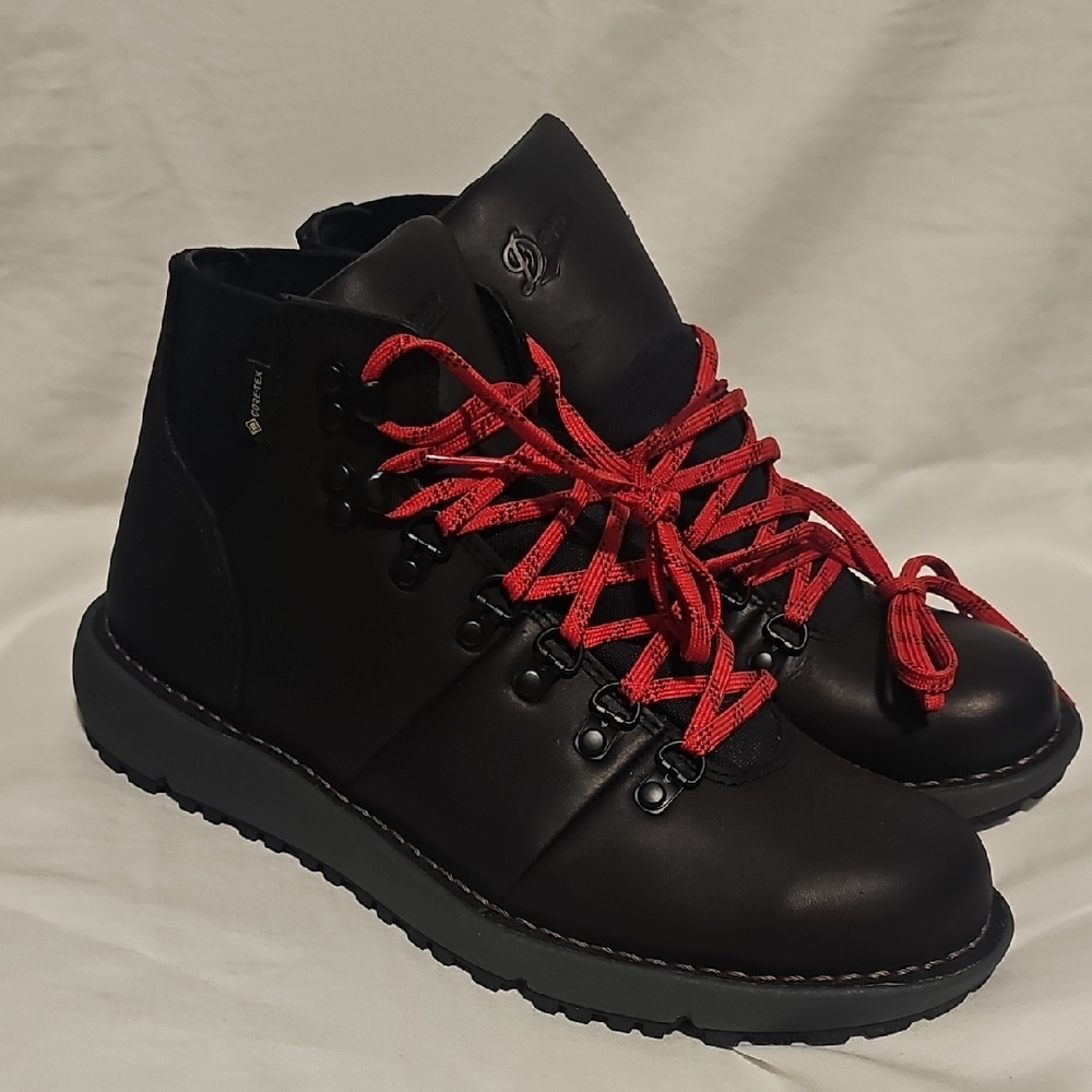 Danner Black Boots with Red Laces